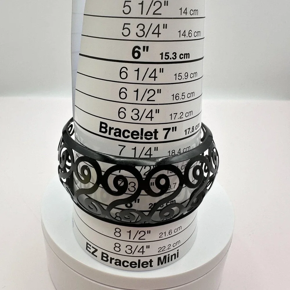Vintage 90s Candle Scroll Collectin Black Metal Jar Candle Holder Votive Jewelry